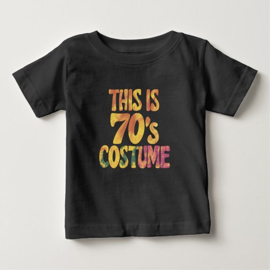 これは私の70の衣装グルービー絞り染めハロウィーン ベビーTシャツ (正面)