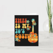 これは私の70年代のコスチュームおもしろいグルービーピースハロウィーン カード (正面)