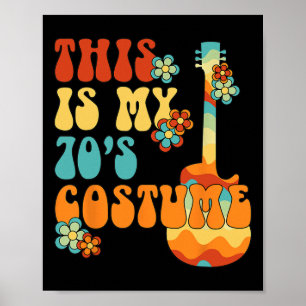 これは私の70年代のコスチュームおもしろいグルービーピースハロウィーン ポスター
