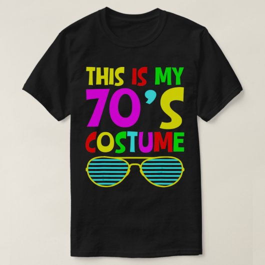 これは私の70年代のコスチューム面白いハロウィーン1970年代70年代 Tシャツ (デザイン正面)