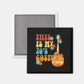 これは私の70年代のコスチュームGroovy Peaceおもしろい Hallowee マグネット (正面/裏面)