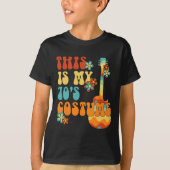 これは私の70年代のコスチュームGroovy Peaceおもしろい Hallowee Tシャツ (正面)
