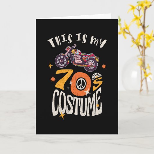 これは私の70年代の衣装の効果グランジだ カード (黄色い花)