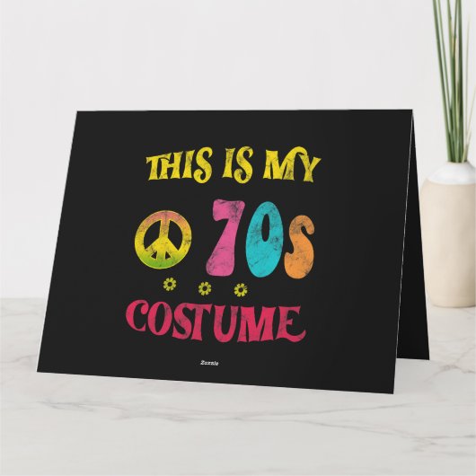 これは私の70年代の衣装ヴィンテージおもしろいGroovy Peace カード (裏面)