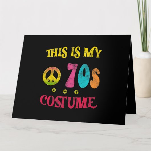 これは私の70年代の衣装ヴィンテージおもしろいGroovy Peace カード (正面)