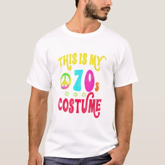 これは私の70s衣装シャツGroovy Peace Halloweeである Tシャツ (正面)