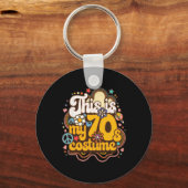 これは私の70s衣装テーマパーティーヒッピーレトロFr キーホルダー (正面)