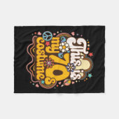 これは私の70s衣装テーマパーティーヒッピーレトロFr フリースブランケット (正面(横))