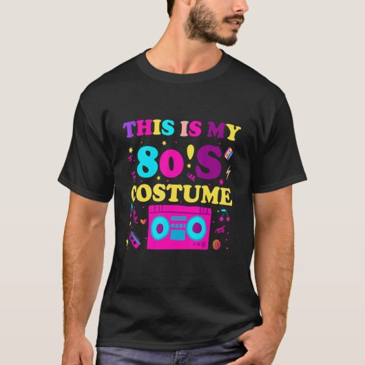 これは私の80年代のコスチューム衣装の女性男性80代R Tシャツ (正面)