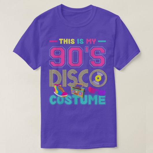 これは私の90年代のディスコ衣装パーティーレトロ音楽Nin Tシャツ (デザイン正面)