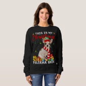 これは私のChihuahua犬クリスマスパジャマクリスマスリグ スウェットシャツ (正面フル)