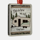 これは私達がオーナメントをいかに転がるかです メタルオーナメント (右)