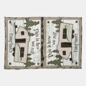 これは私達が台所タオルをいかに転がるかです キッチンタオル (横)