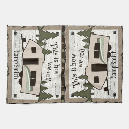 これは私達が台所タオルをいかに転がるかです キッチンタオル (横)