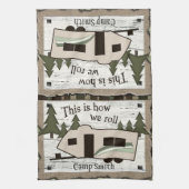 これは私達が台所タオルをいかに転がるかです キッチンタオル (縦)