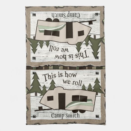 これは私達が台所タオルをいかに転がるかです キッチンタオル (縦)