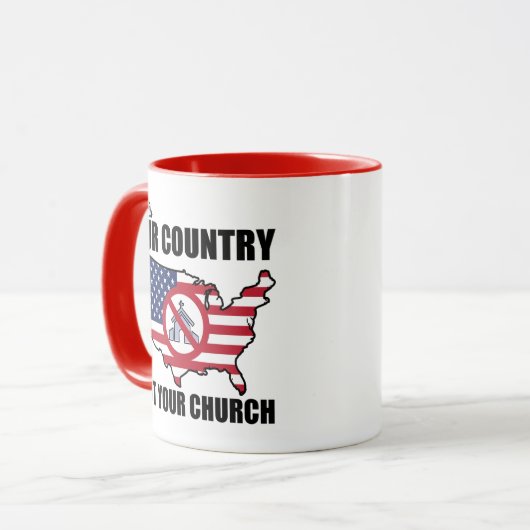 これは私達の国であって、あなたの教会の抗議ではない マグカップ (正面左)