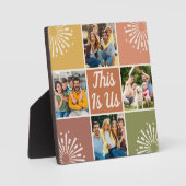 これは米国の中世紀の4フォトコラージュ家族 フォトプラーク (正面)