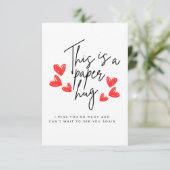 これは紙ハグ恋しく思 – ハートフェルトYouカード 出欠カード (スタンド正面)