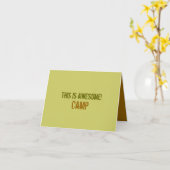 これは素晴らしいです! Notecard カード (黄色い花)