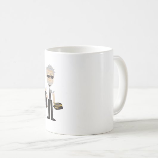 これは素晴らしいパイロットが風刺画のように見える コーヒーマグカップ (正面右)