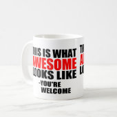 これは素晴らしい一見が好むものです コーヒーマグカップ (正面左)