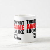 これは素晴らしい一見が好むものです コーヒーマグカップ (中央)