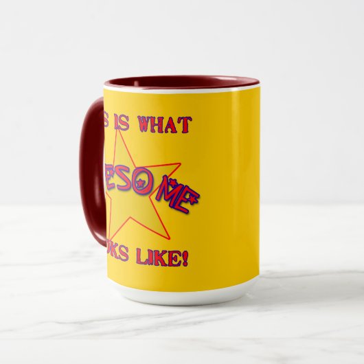 これは素晴らしい一見が好むものです! マグカップ (正面左)