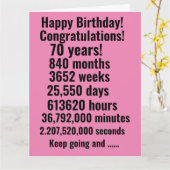 これは素晴らしい感動的誕生日カードだ カード (黄色い花)