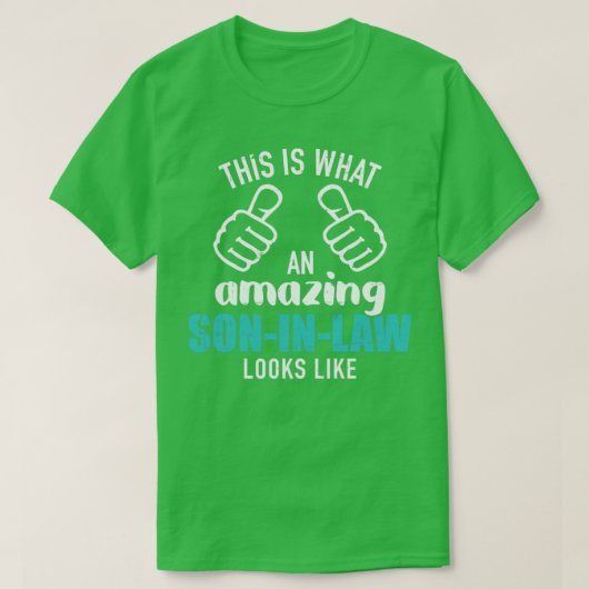 これは素晴らしいsoninlawのようなものだ tシャツ (デザイン正面)