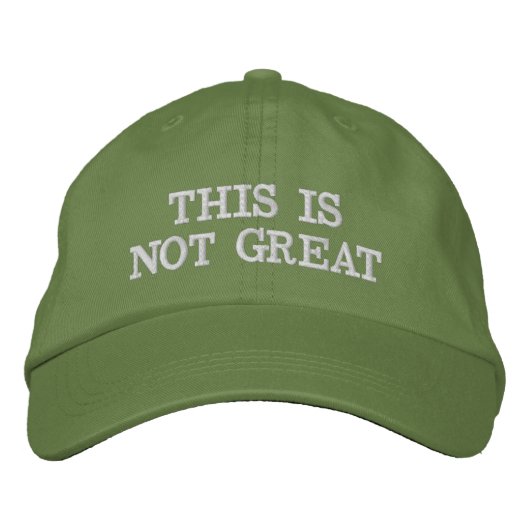 これは素晴らしくないです 刺繍入りキャップ (正面)