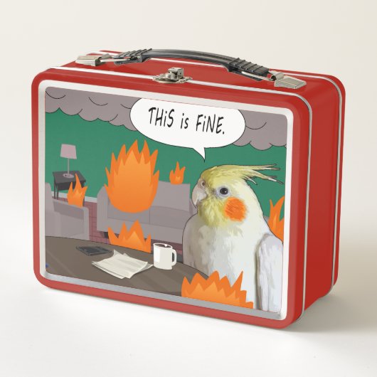 これは素晴らしミームコクおもしろいティエルカオティックホーム メタルランチボックス (正面)