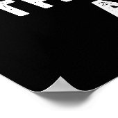 これは結び目ドリルロープンおもしろいダークBG ポスター (角)