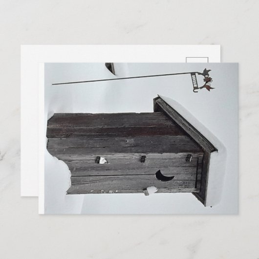 これは美しい冬の温室の葉書です。 ポストカード (正面/裏面)