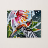 これは美しい霜の降りたヒビスカスB ジグソーパズル (横)