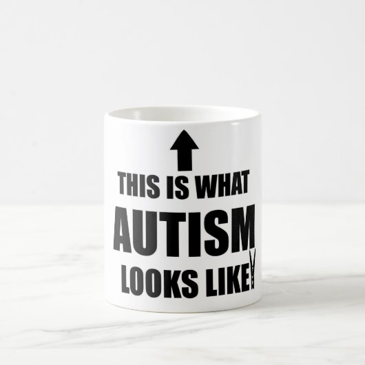 これは自閉症がマグのように見えるものにです コーヒーマグカップ (中央)