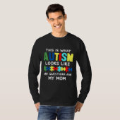 これは自閉症が何か質問に見える頼ことだ Tシャツ (正面フル)