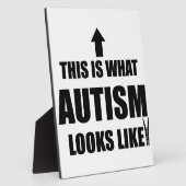 これは自閉症に見える！ フォトプラーク (側面)