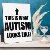 これは自閉症に見える！ フォトプラーク (側面)