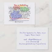 これは自閉症のハンドアウトカードです コーリングカード (正面/裏面)