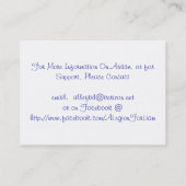 これは自閉症のハンドアウトカードです コーリングカード (裏面)