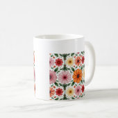 これは花のデザインマグだ コーヒーマグカップ (正面右)