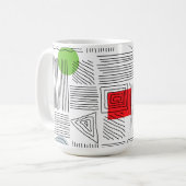 これは芸術だ コーヒーマグカップ (正面左)