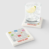 これは芸術だ ストーンコースター (横)