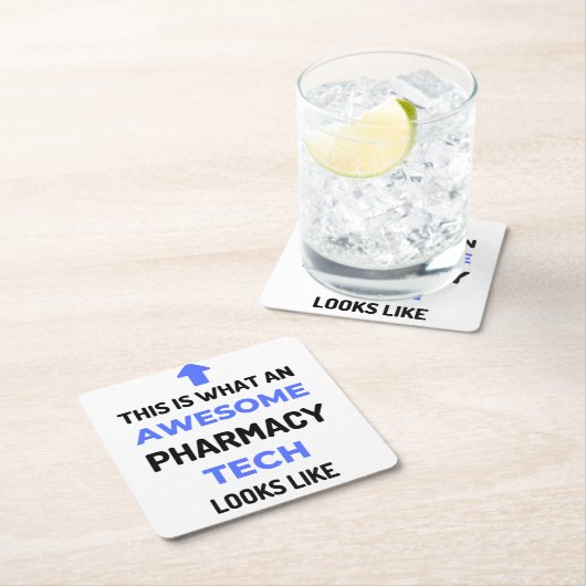 これは薬局テク素晴らしックが見るもの2 スクエアペーパーコースター (インサイチュ)