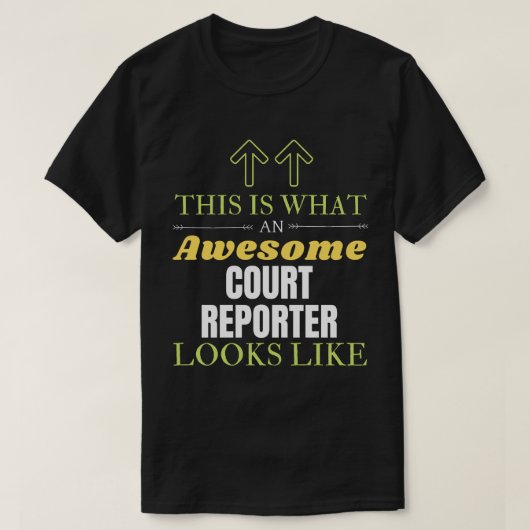これは裁判所のレポ素晴らしーターの外観である Tシャツ (デザイン正面)