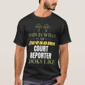 これは裁判所のレポ素晴らしーターの外観である Tシャツ (正面)