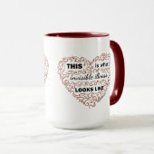 これは見えない病気がマグのように見えるものにです マグカップ (正面右)