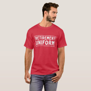 これは退職のユニフォームのTシャツです Tシャツ