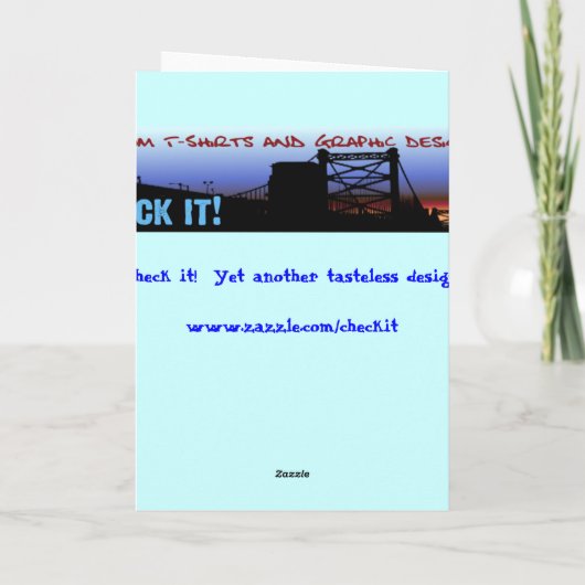 これは遅れてバースデー・カードを吹きます カード (裏面)